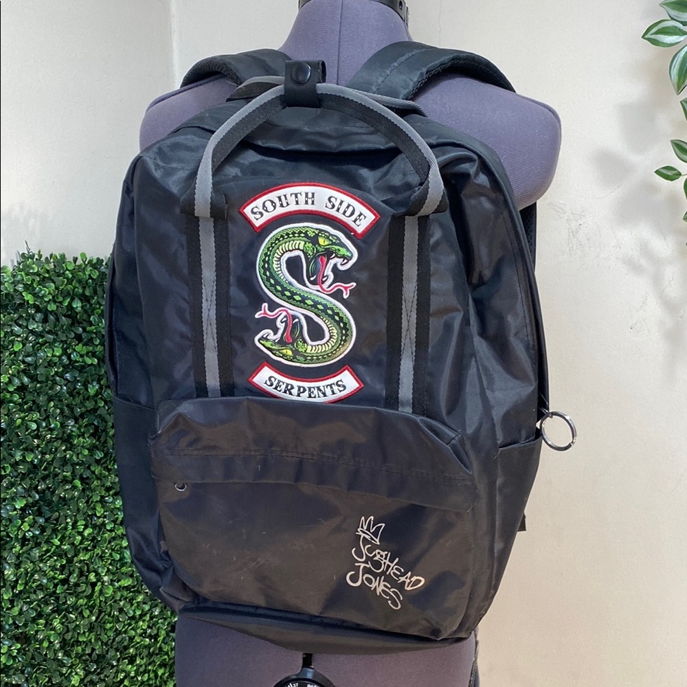 Jughead Jones Black South Side Serpents Backpack